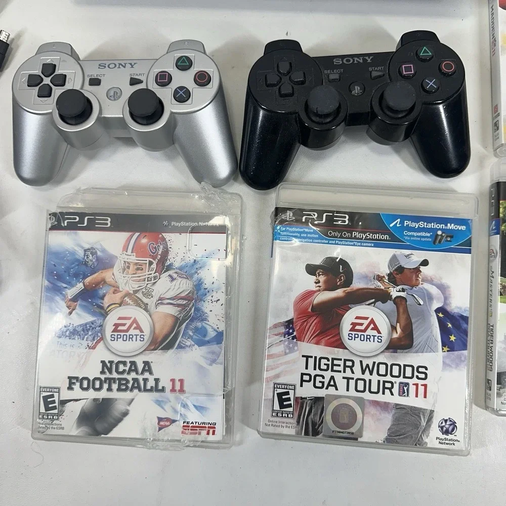 Sony PlayStation 3 Slim PS3 160GB CECH-2501A Console Bundle Game Tested